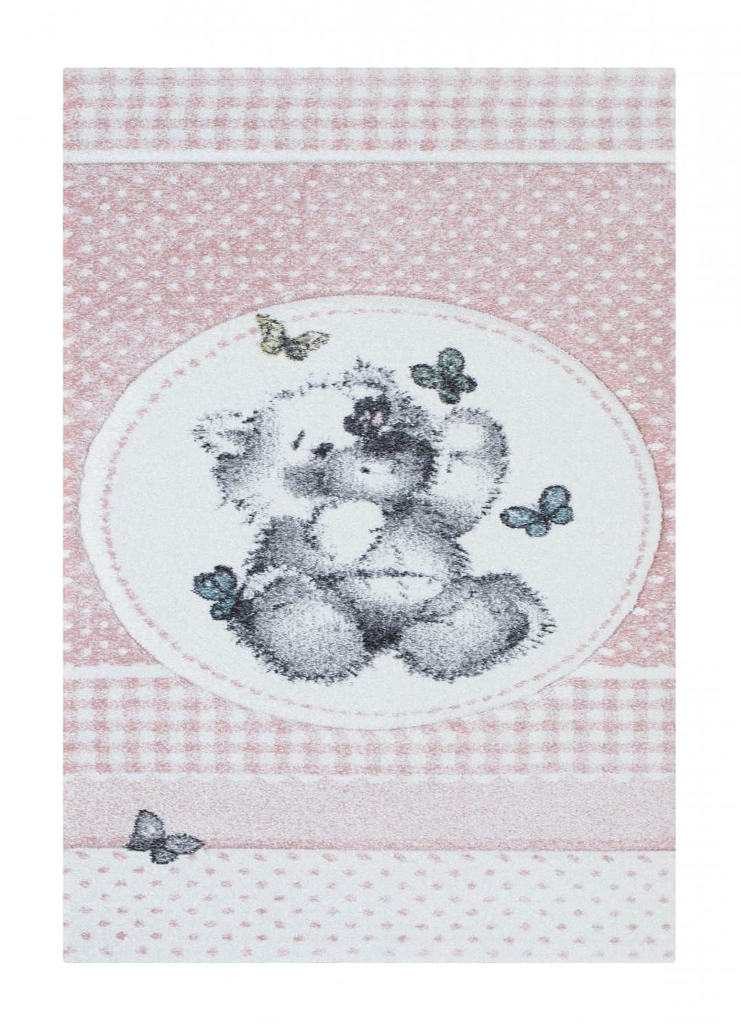 Kinderteppich - Atlas Teddybear (rosa) (Größe: 120 x 170 cm)