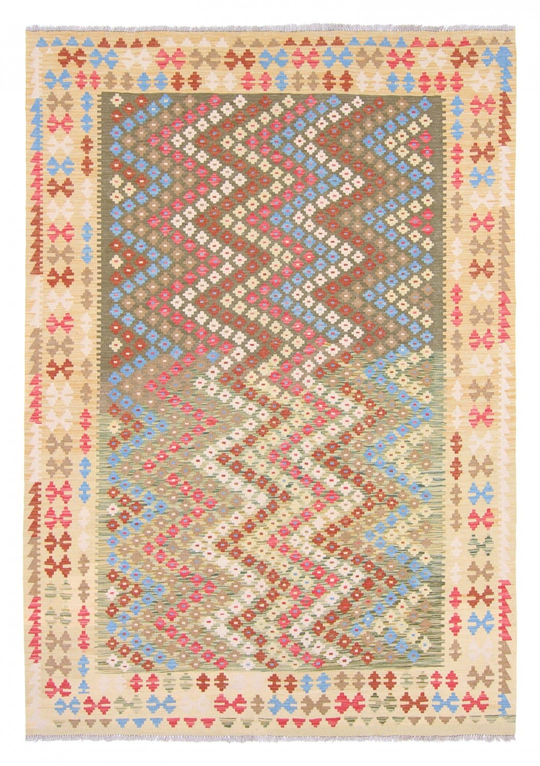 Orientalischer Kelim-Teppich 296 x 205 cm