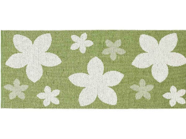 Kunststoffteppiche - Der Horred-Teppich Flower (grün) (Größe: 150 x 250 cm)