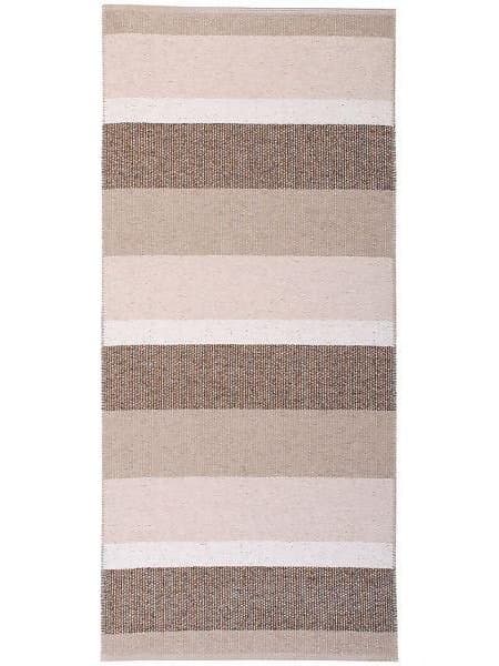 Kunststoffteppiche - Der Horred-Teppich Block metallic (beige) (Größe: 70 x 50 cm)