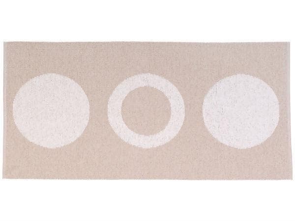 Kunststoffteppiche - Der Horred-Teppich Circle (beige) (Größe: 150 x 150 cm)