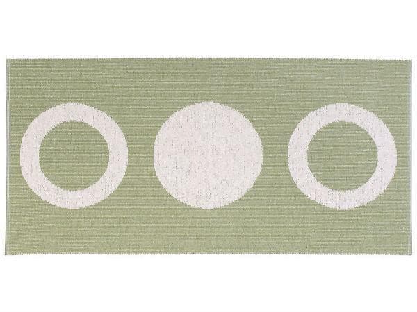 Kunststoffteppiche - Der Horred-Teppich Circle (Olive) (Größe: 70 x 150 cm)
