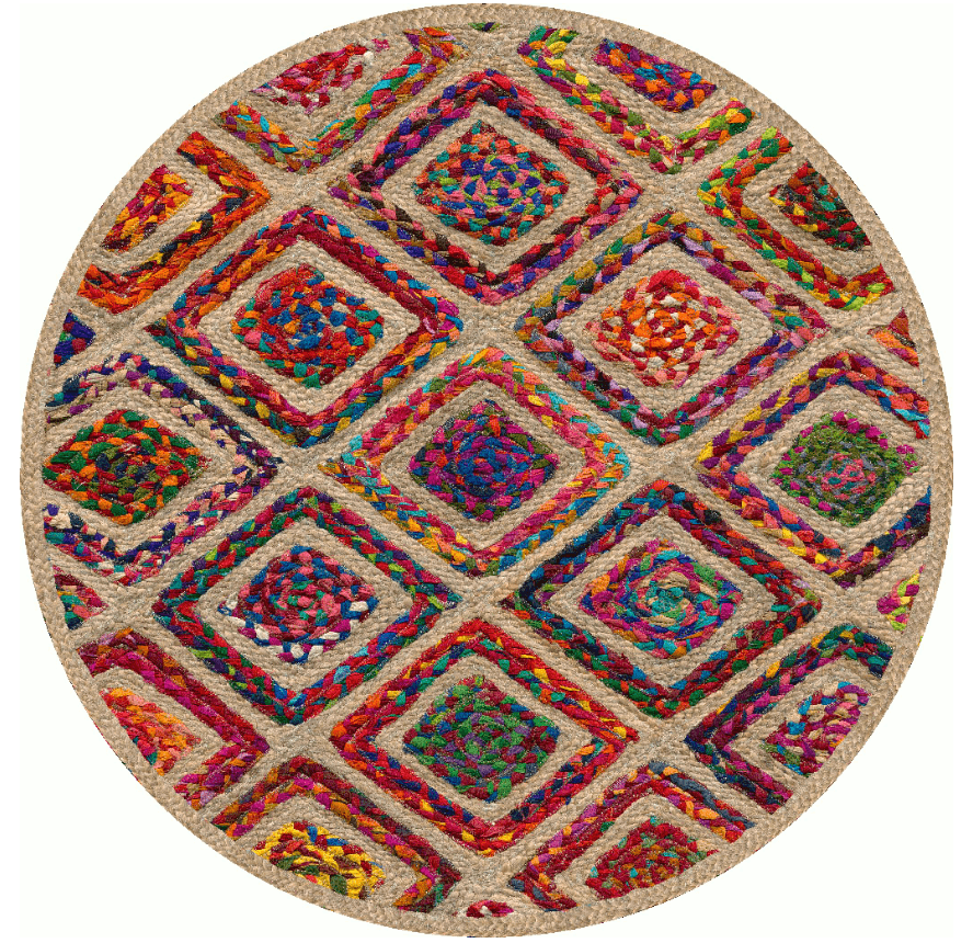 Rund Teppich - Arosa (bunt) (Größe: Ø 180 cm)