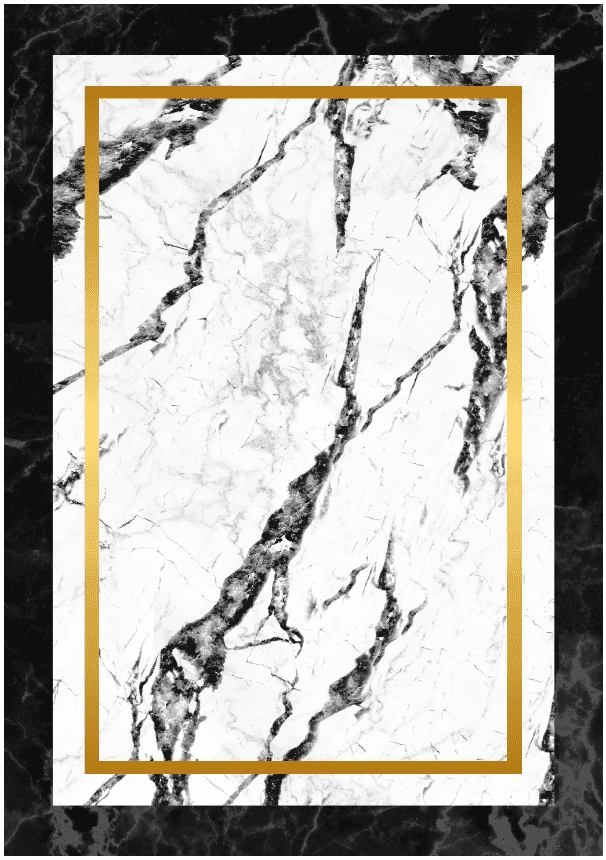Wilton-Teppich - Avola (schwarz/weiß/gold) (Größe: 200 x 280 cm)