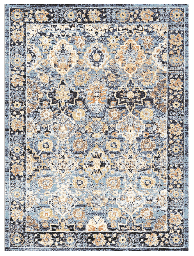 Wilton-Teppich - Fernana (blau/multi) (Größe: 200 x 280 cm)