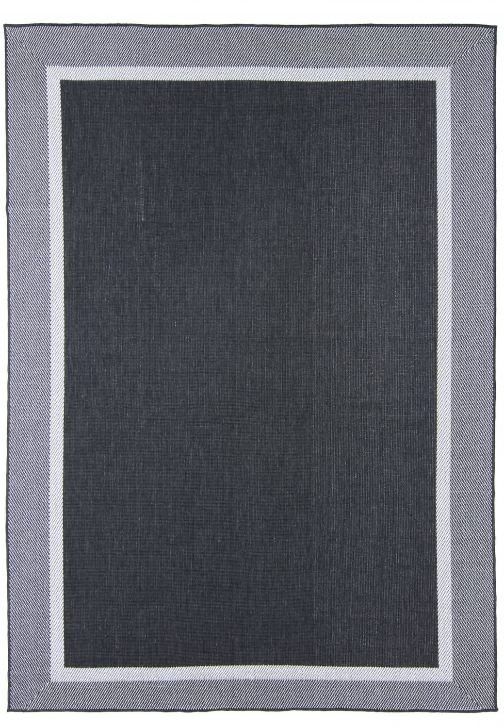 Teppich für innen und außen - Alta (schwarz) (Größe: 80 x 150 cm)