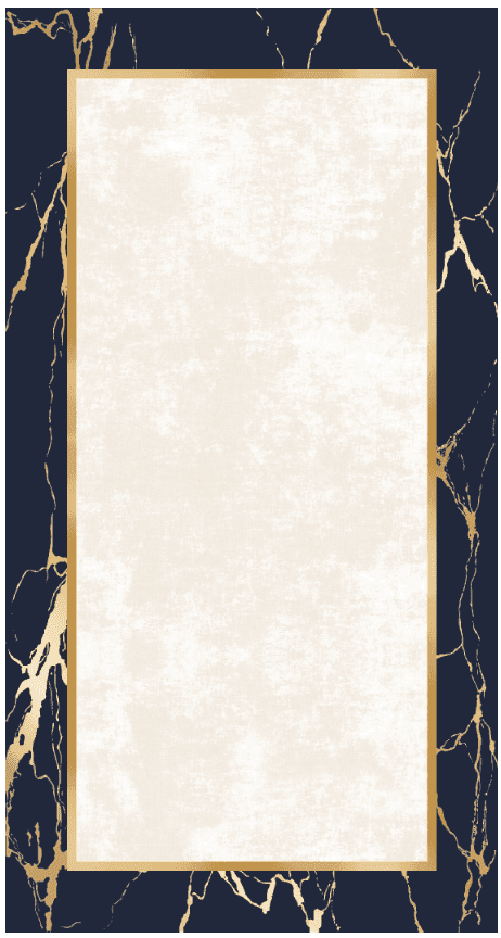 Wilton-Teppich - Cerasia (blau/weiß/gold) (Größe: 200 x 280 cm)