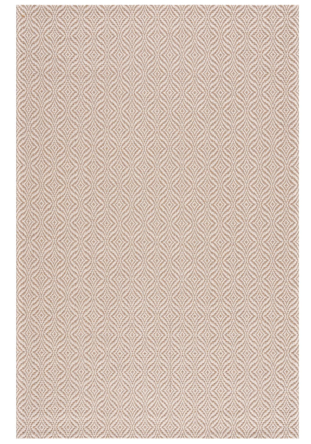 Baumwollteppich - Hvitanes (beige) (Größe: 75 x 240 cm)