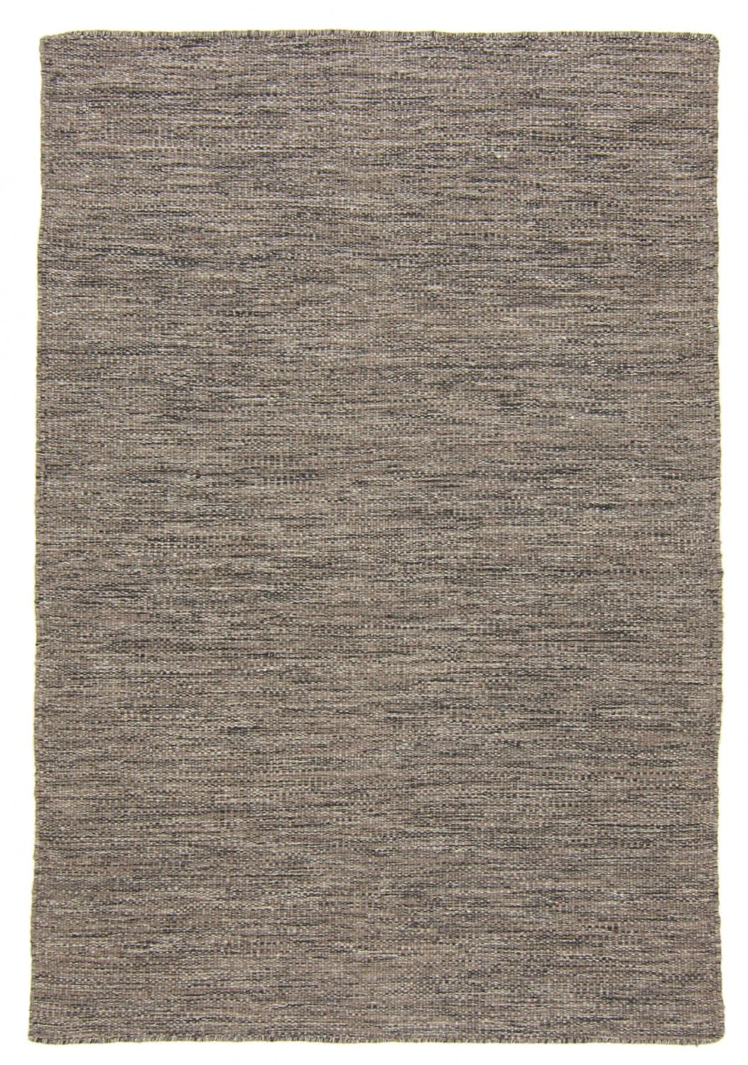Wollteppich - Dhurry (anthrazit) (Größe: 60 x 120 cm)