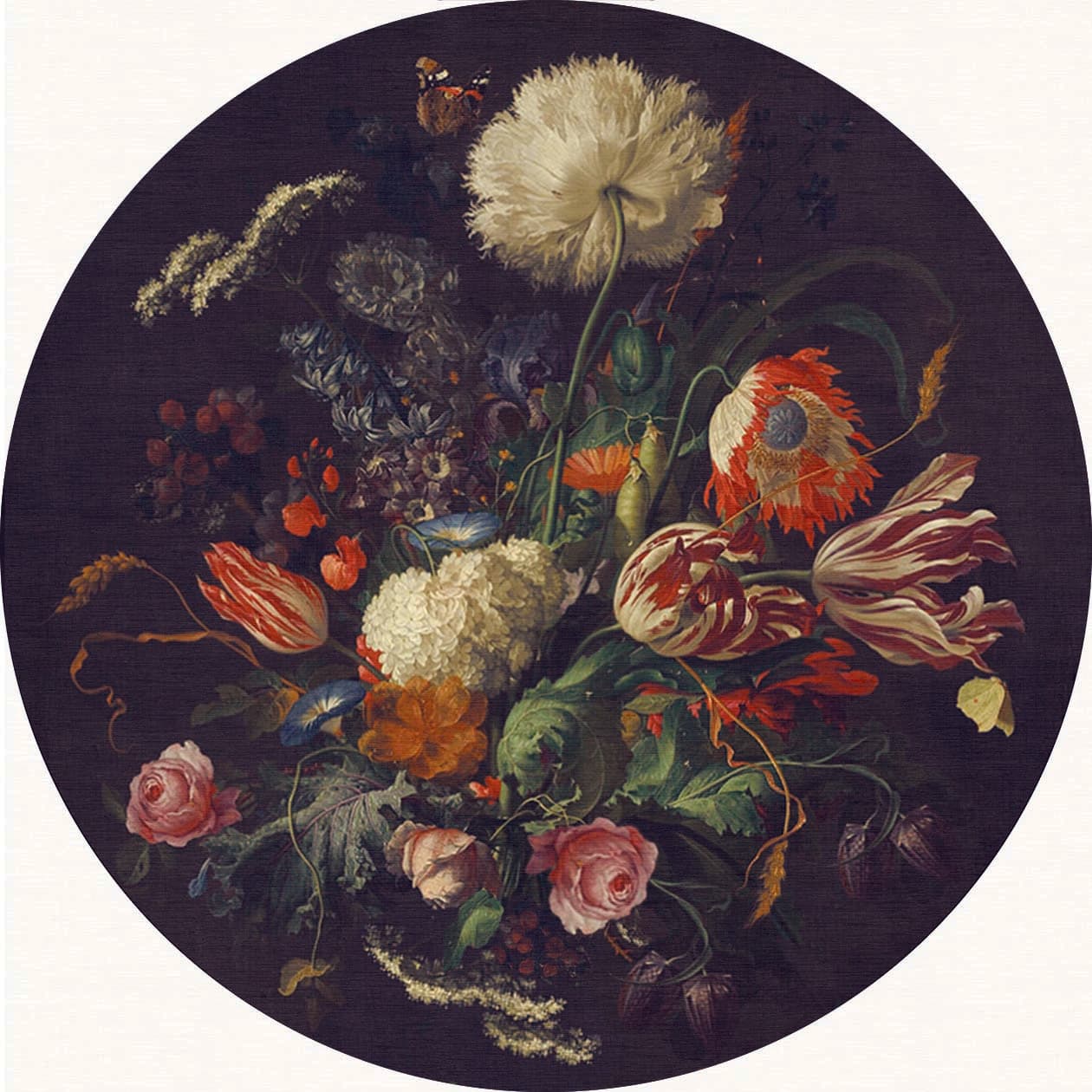 Wilton-Teppich - Rich Flowers (multi) (Größe: Ø 200 cm)