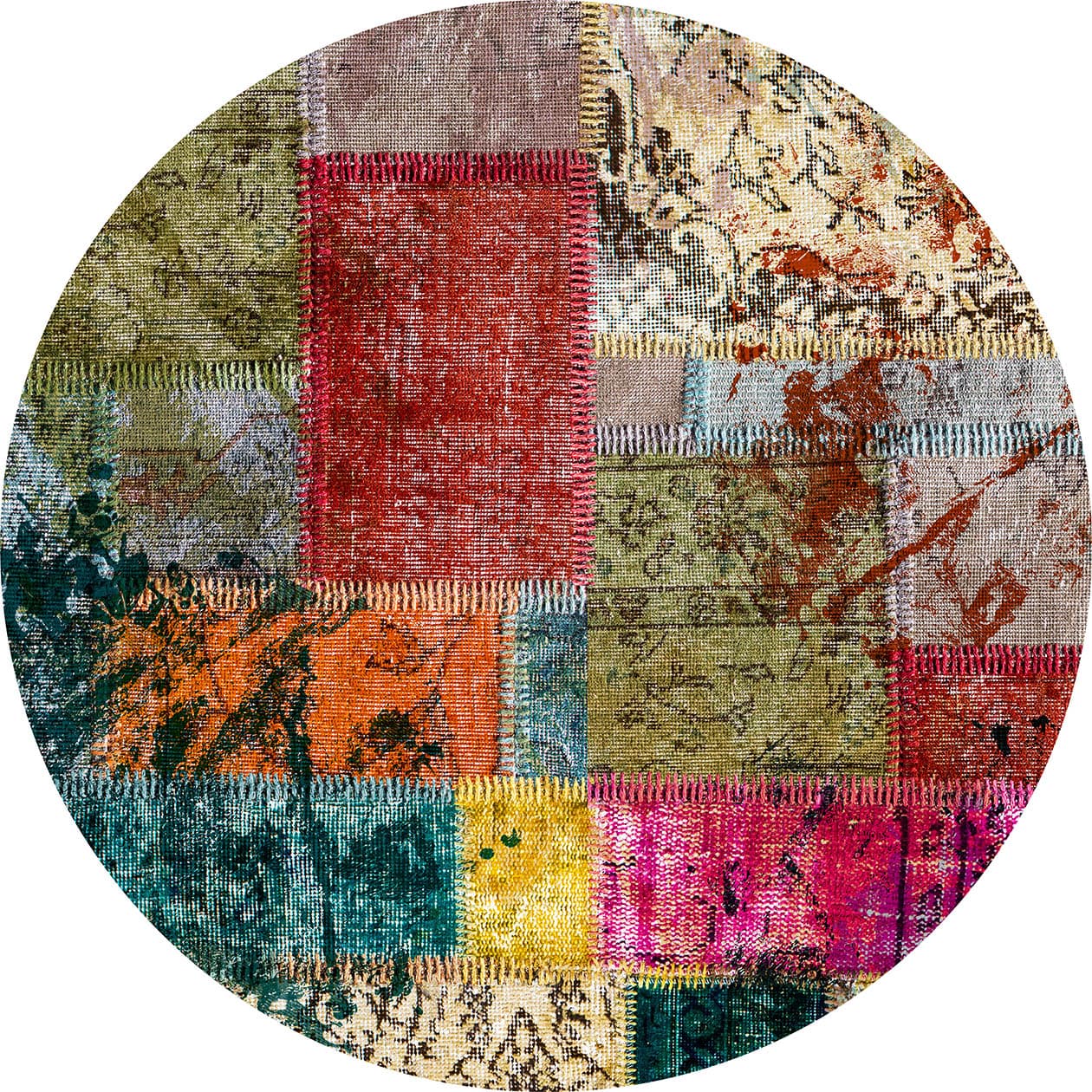 Rund Teppich - Ariana (multi) (Größe: Ø 200 cm)