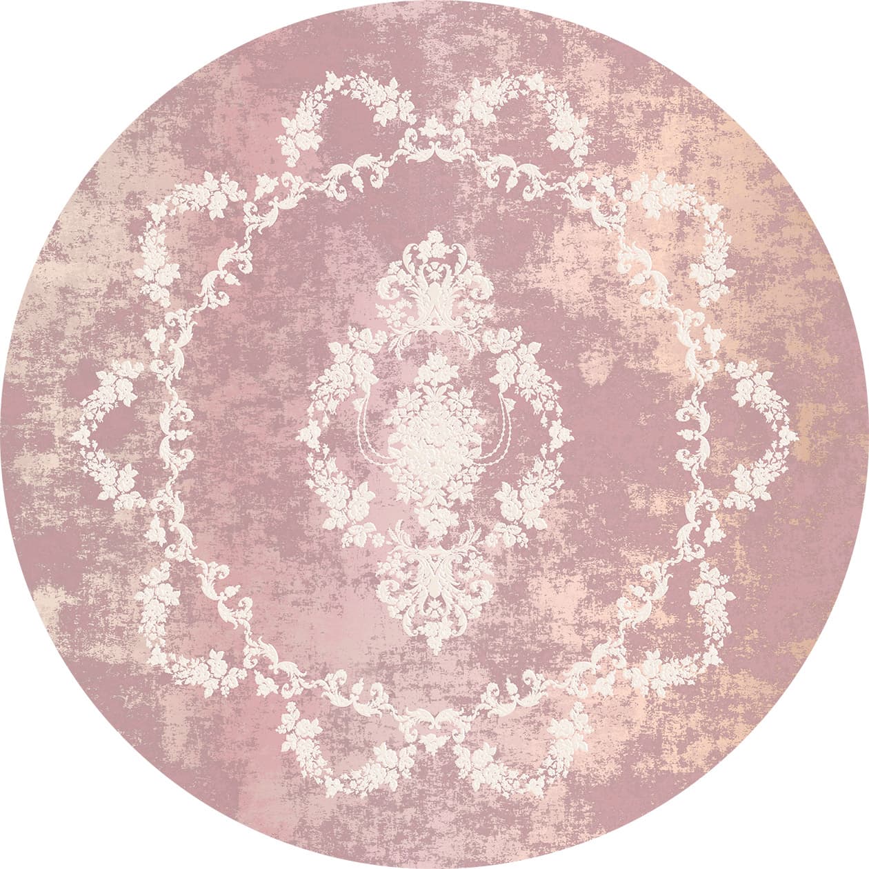 Rund Teppich - Nefta (rosa) (Größe: Ø 240 cm)