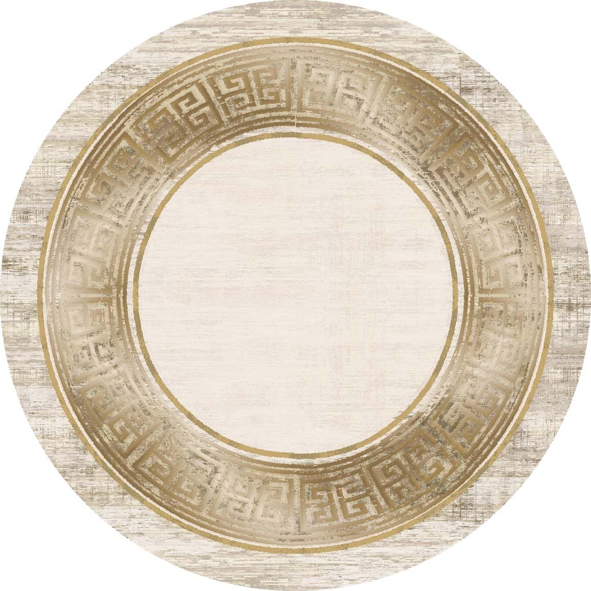 Rund Teppich - Tilos (beige) (Größe: Ø 120 cm)