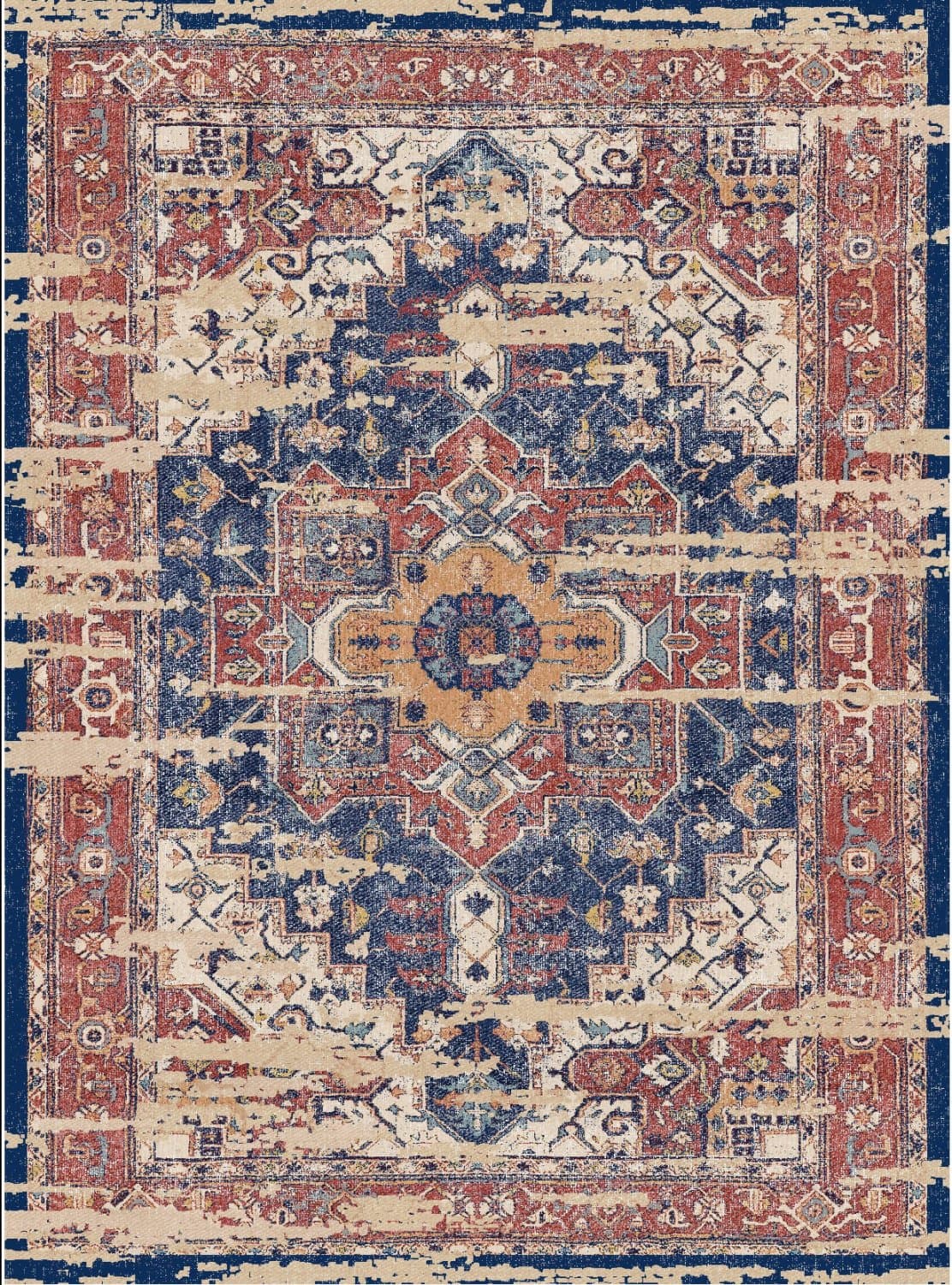 Wilton-Teppich - Darnah (rot/multi) (Größe: 200 x 280 cm)