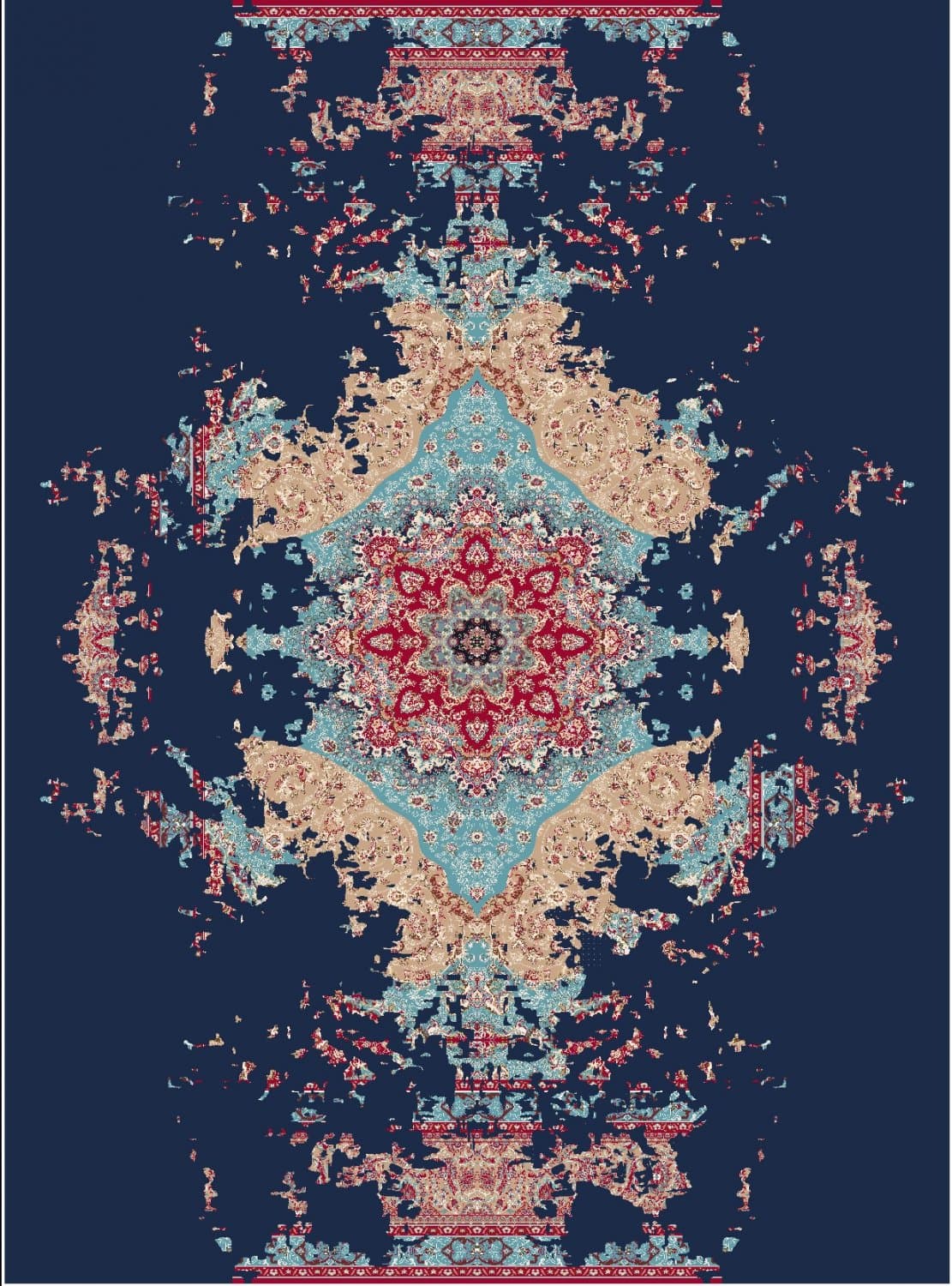 Wilton-Teppich - Murzuk (blau) (Größe: 160 x 230 cm)