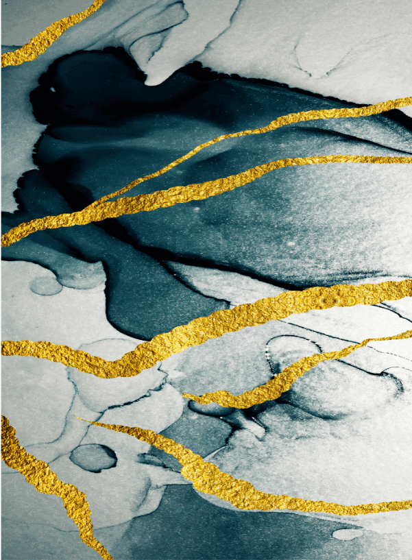 Wilton-Teppich - Alvaro (blau/weiß/gold) (Größe: 160 x 230 cm)