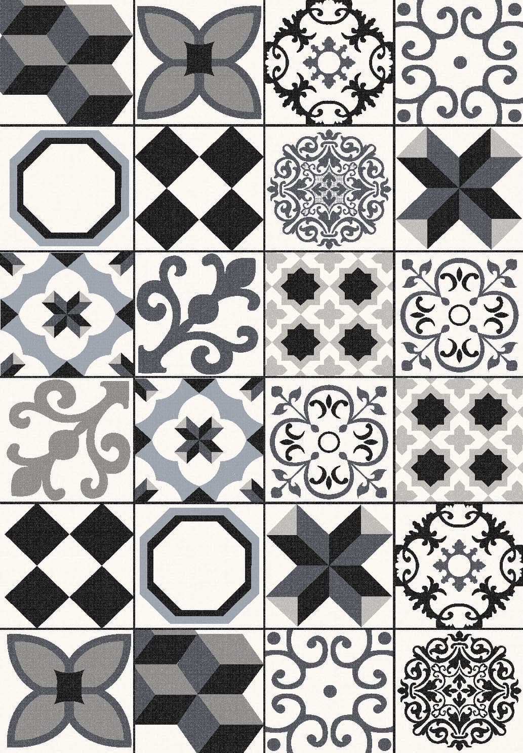 Wilton-Teppich - Avent (beige/schwarz) (Größe: 200 x 280 cm)