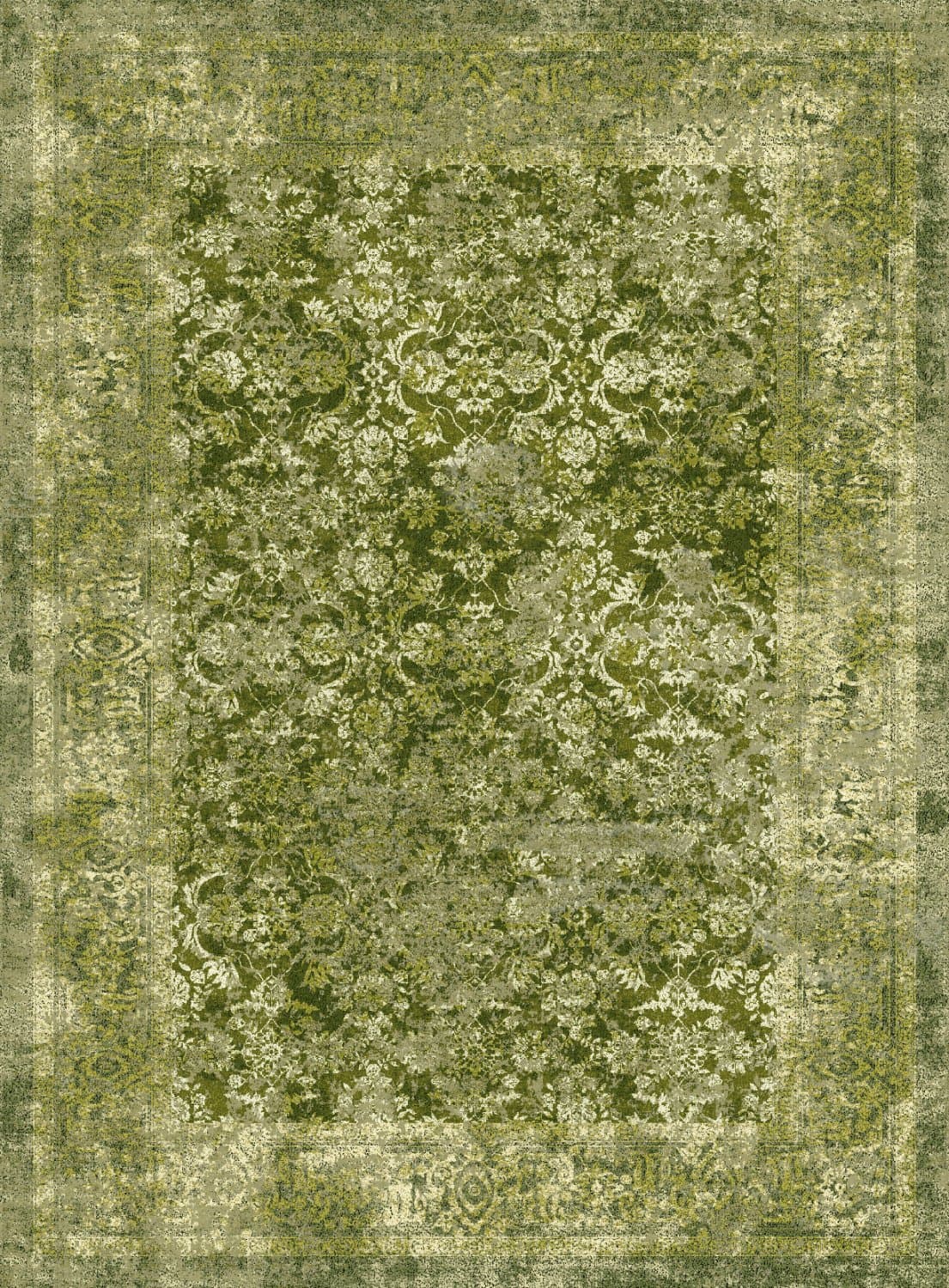 Wilton-Teppich - Denizli (grün) (Größe: 240 x 340 cm)