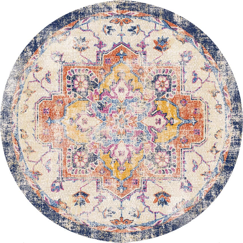 Wilton-Teppich - Lamta (multi) (Größe: Ø 120 cm)