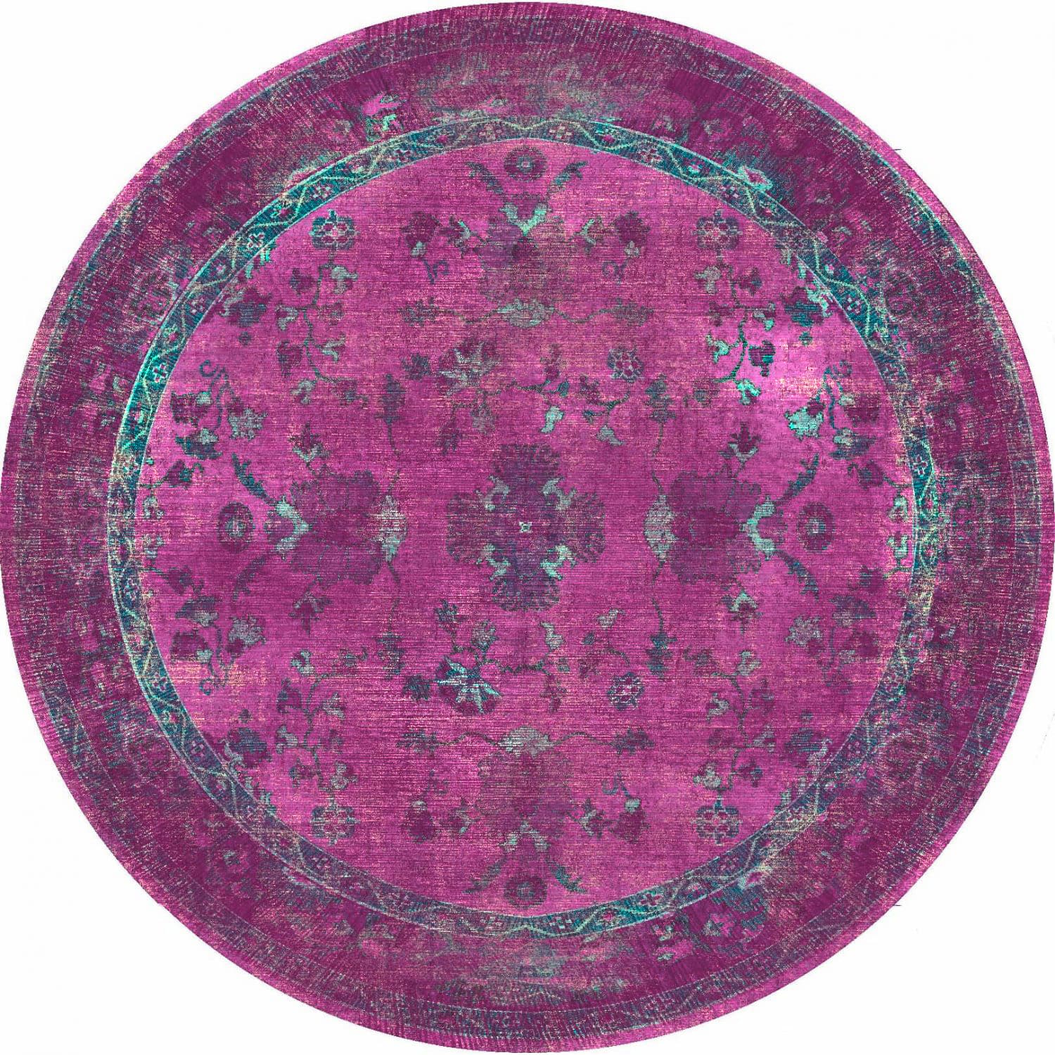 Rund Teppich - Gombalia (violett) (Größe: Ø 160 cm)