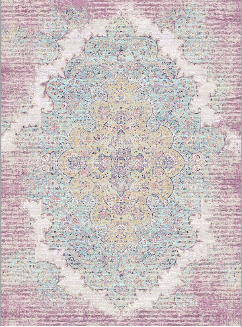 Wilton-Teppich - Badem (rosa/multi) (Größe: 80 x 250 cm)