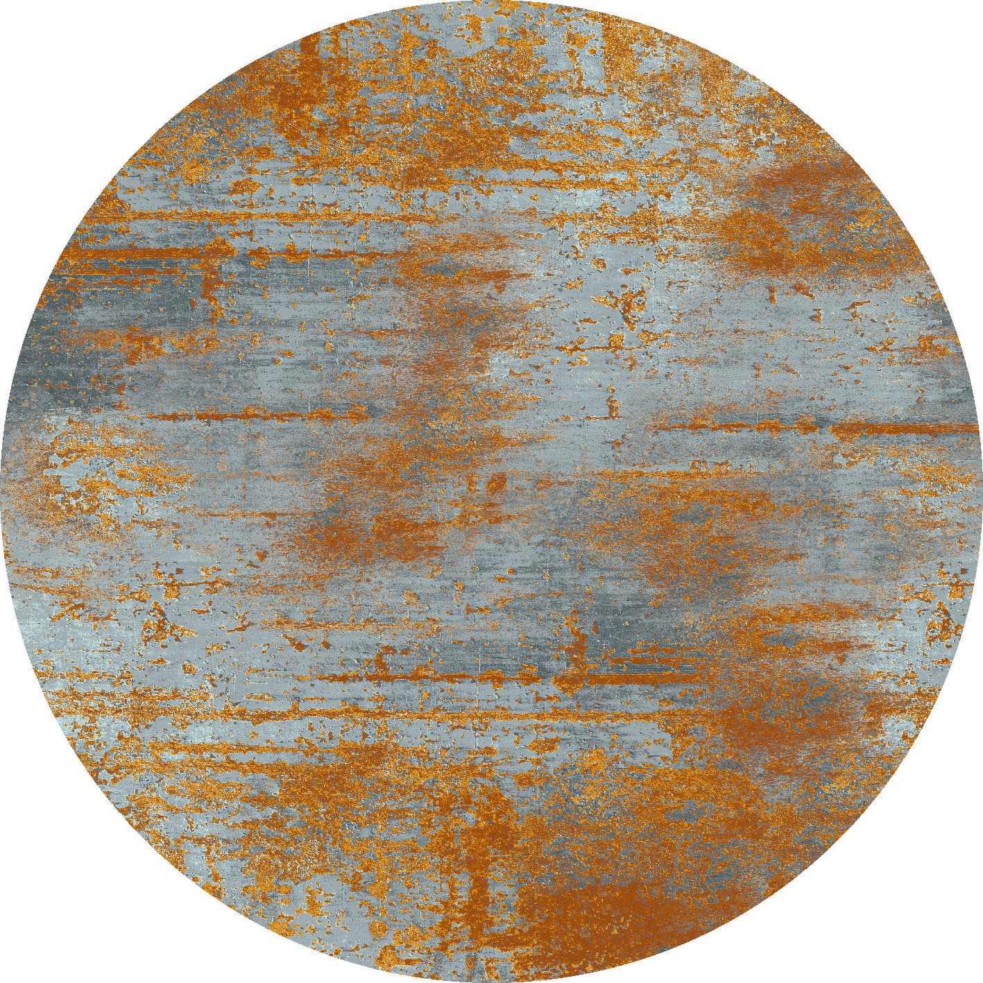 Rund Teppich - Kebira (braun/blau) (Größe: Ø 160 cm)