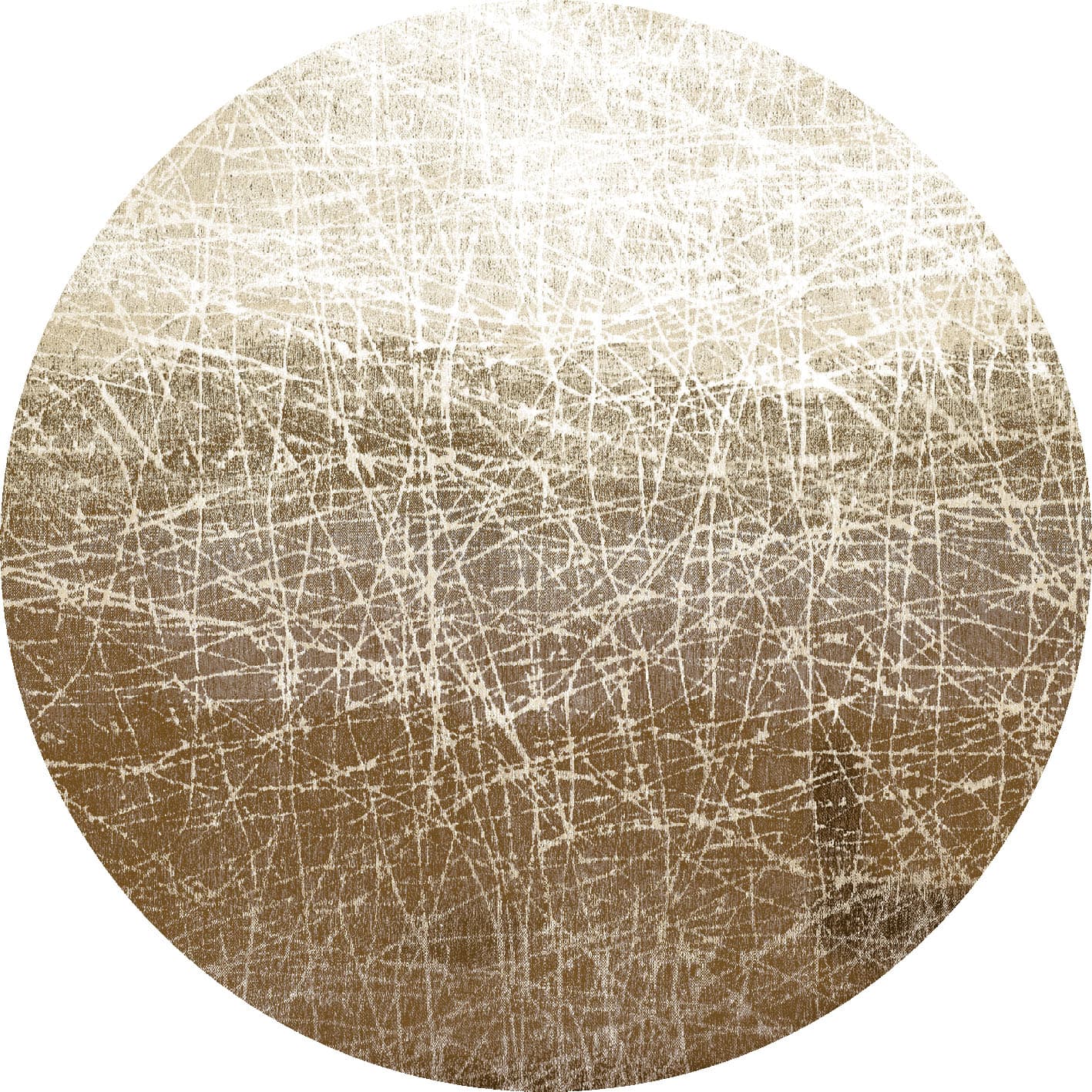 Rund Teppich - Jervis (beige) (Größe: Ø 120 cm)