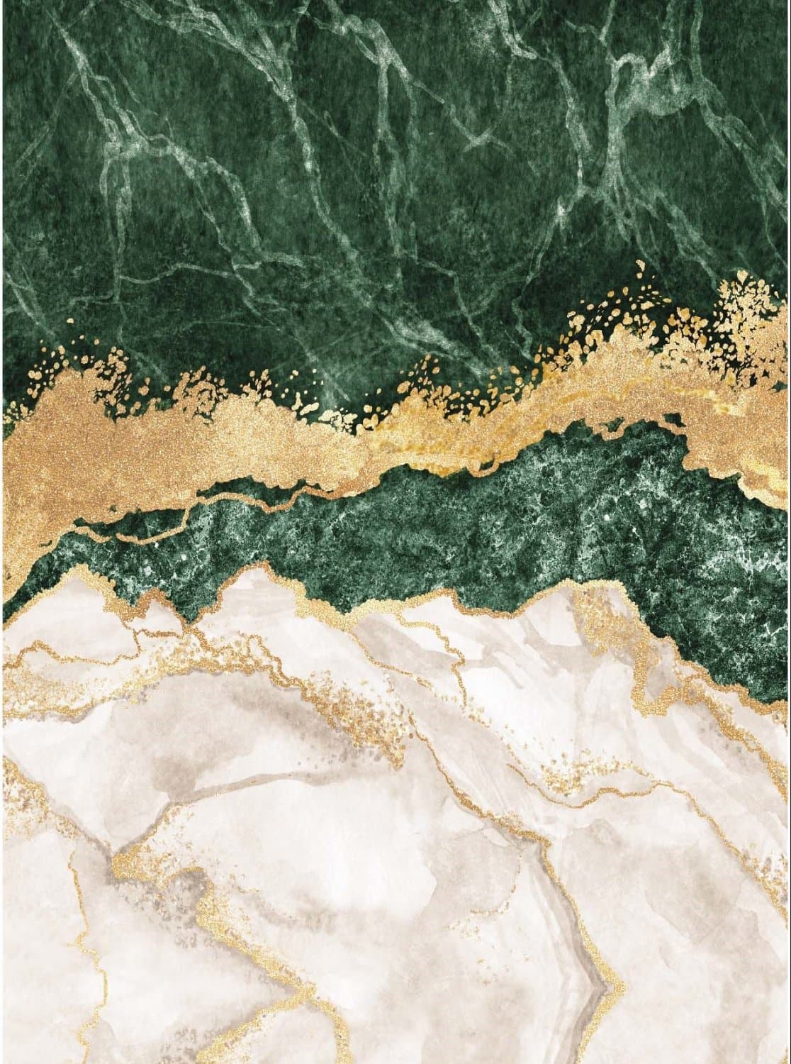Wilton-Teppich - Padova (grün/weiß/gold) (Größe: 200 x 280 cm)