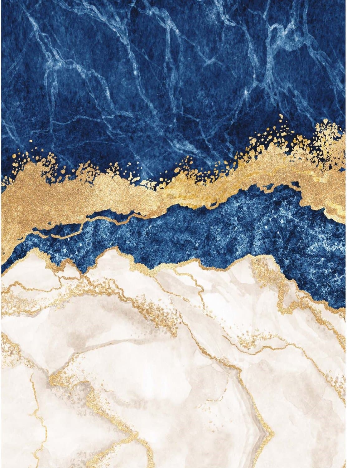 Wilton-Teppich - Padova (blau/weiß/gold) (Größe: 200 x 200 cm (Quadrat))