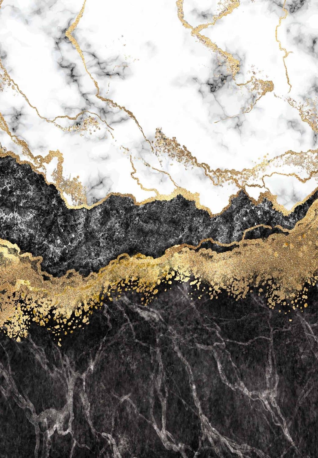 Wilton-Teppich - Padova (schwarz/weiß/gold) (Größe: 290 x 390 cm)