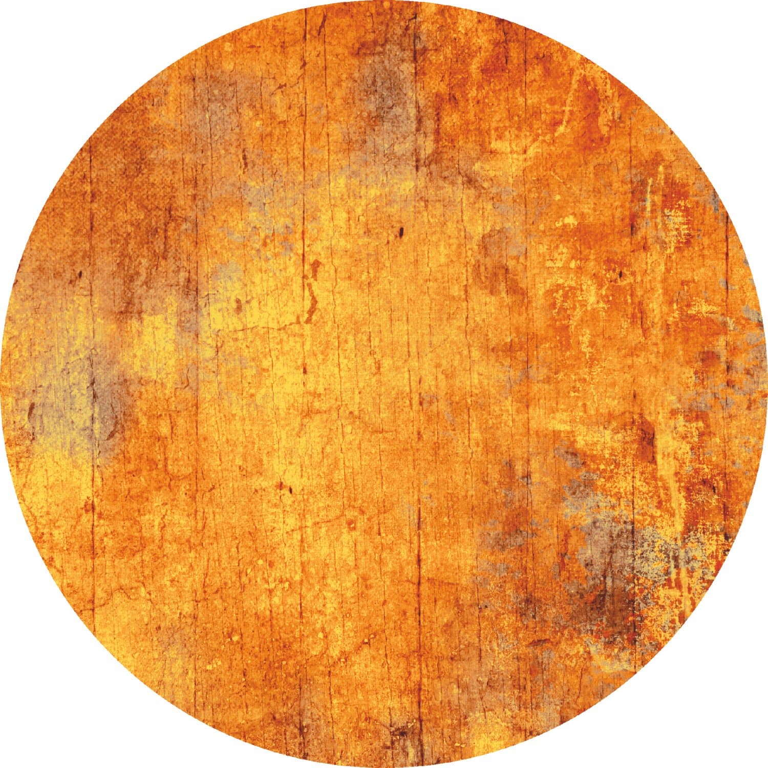 Rund Teppich - Cesano (orange) (Größe: Ø 160 cm)