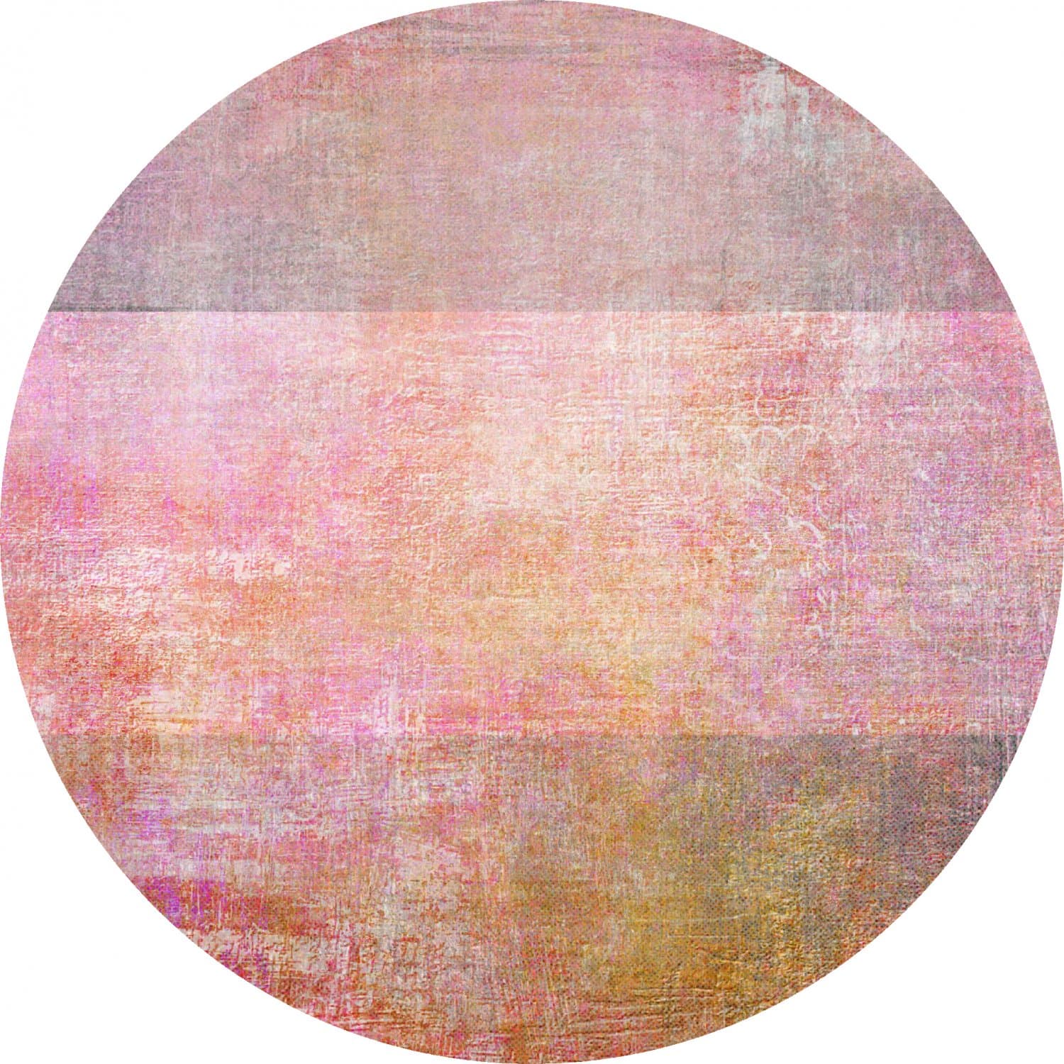 Rund Teppich - Cicoria (rosa/lila) (Größe: Ø 160 cm)