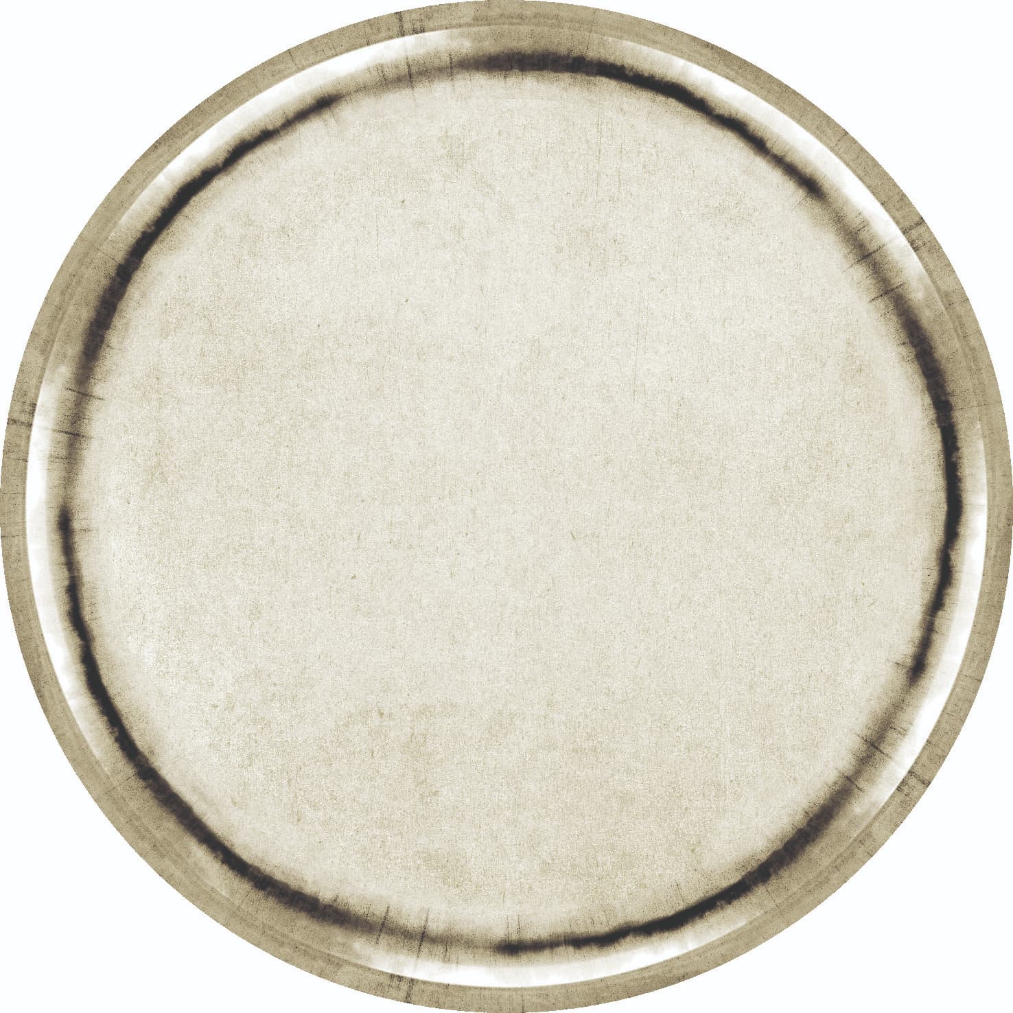Rund Teppich - Arriate (beige/grau) (Größe: Ø 160 cm)