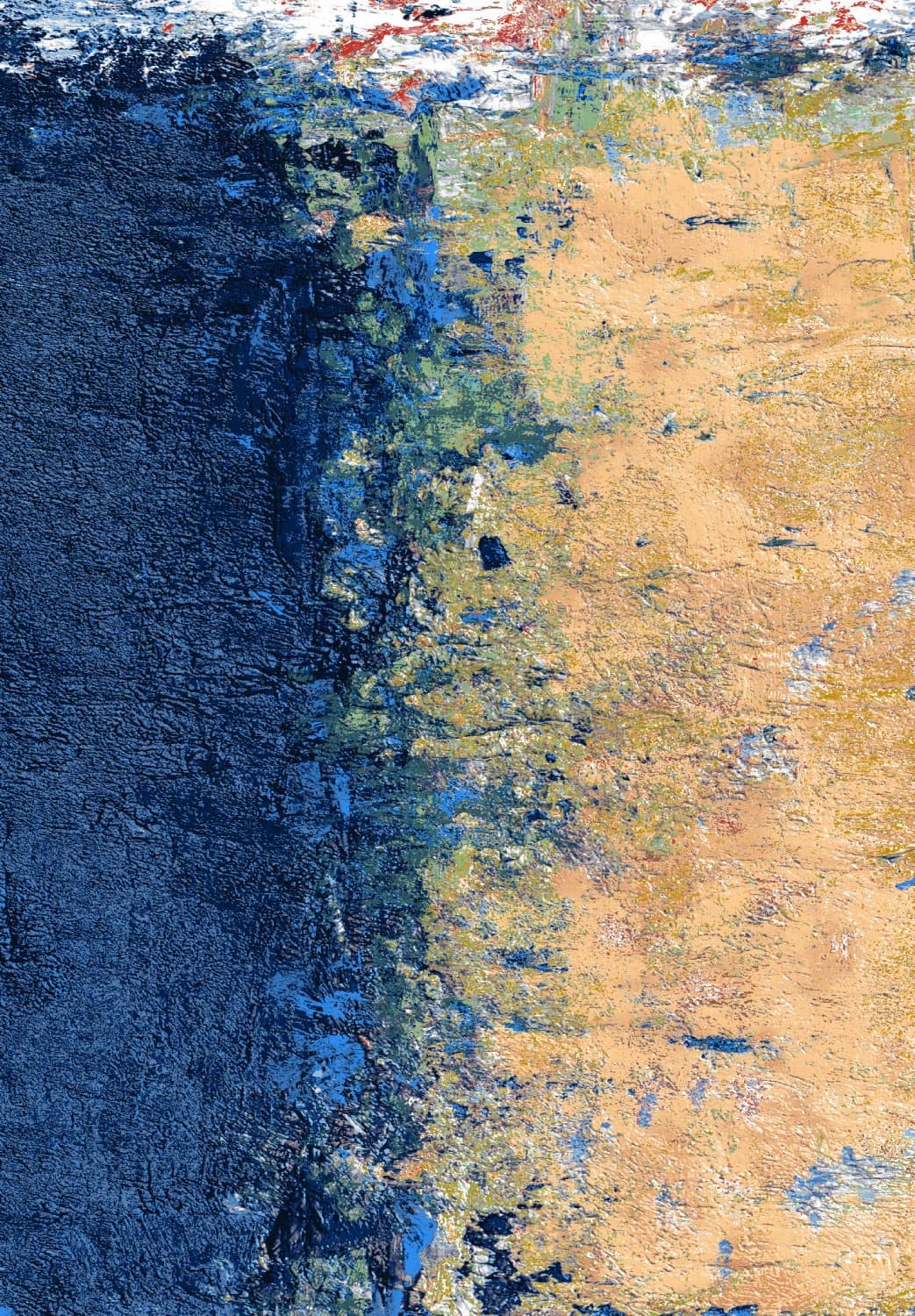 Wilton-Teppich - Sindia (beige/blau) (Größe: 200 x 280 cm)