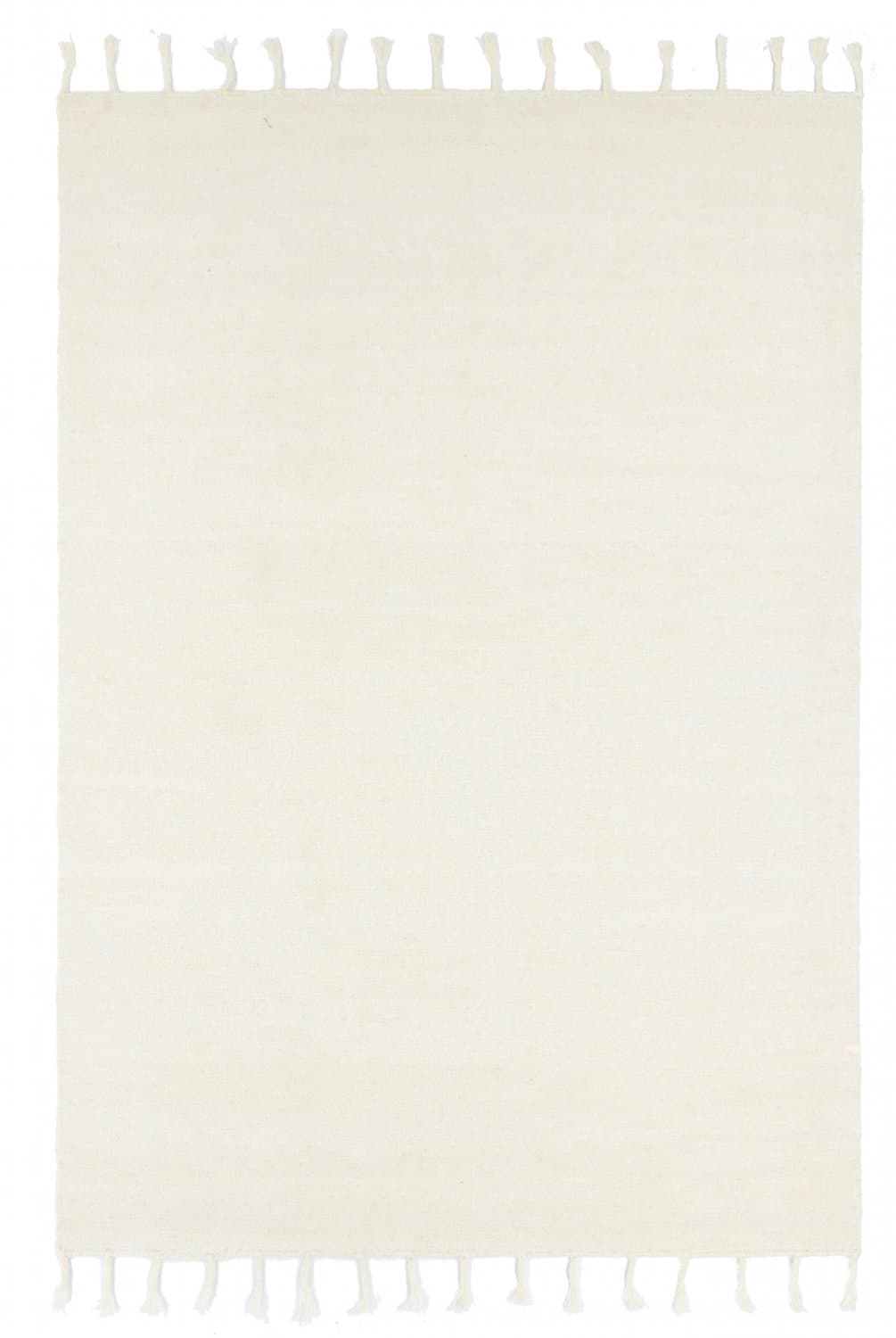 Wollteppich - Malana (weiß) (Größe: 140 x 200 cm)