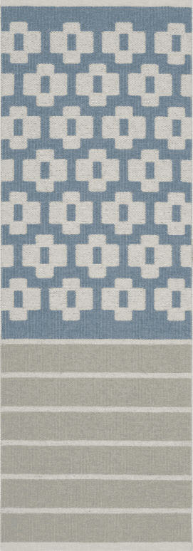 Kunststoffteppiche - Der Horred-Teppich Iris (blau) (Größe: 70 x 200 cm)