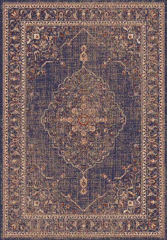 Wilton-Teppich - Pacini (marineblau) (Größe: 140 x 200 cm)