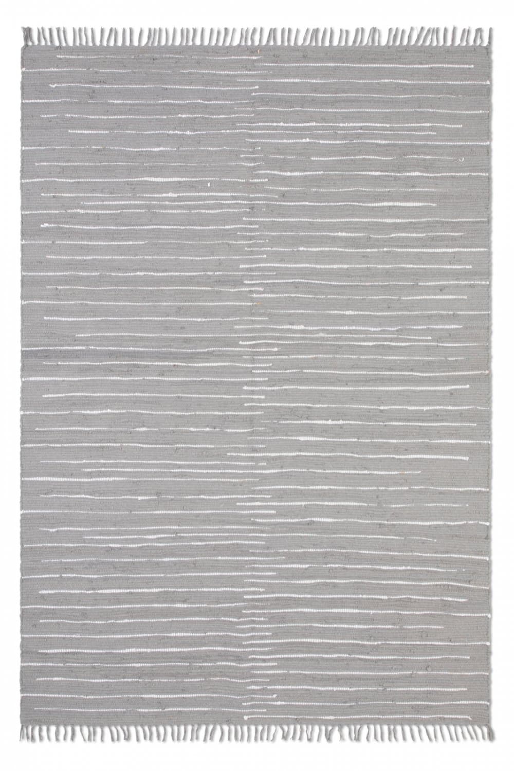 Flickenteppich - Jess (grau) (Größe: 60 x 120 cm)