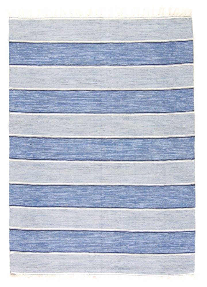 Flickenteppich - Julia (blau) (Größe: 75 x 150 cm)