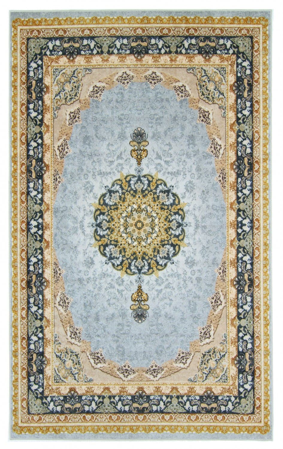 Wilton-Teppich - Lukla (blau) (Größe: 180 x 270 cm)