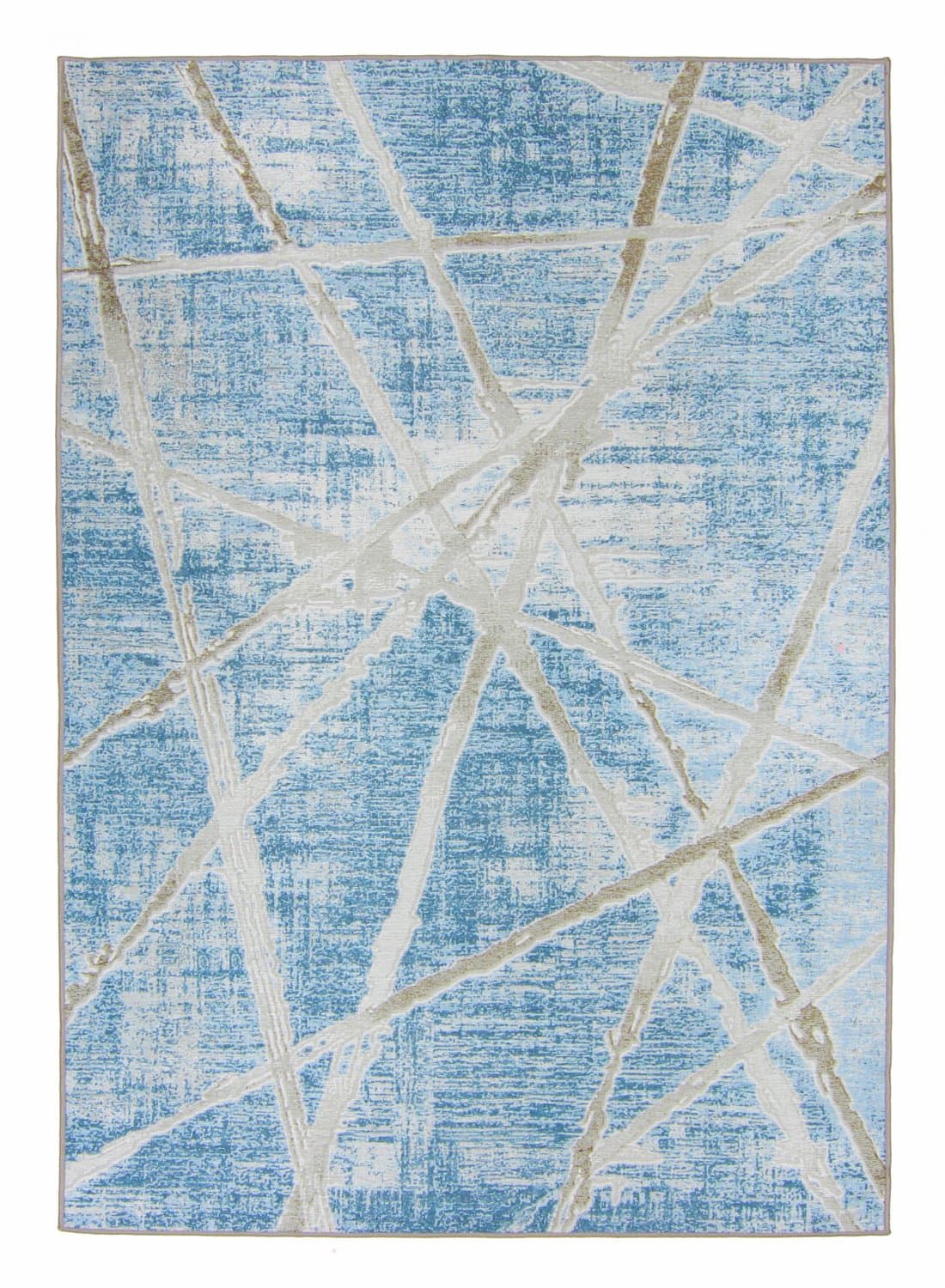 Wilton-Teppich - Lagos (blau) (Größe: 200 x 280 cm)
