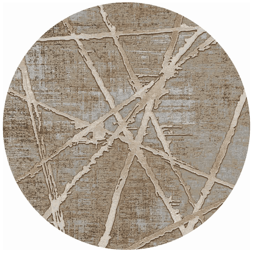 Rund Teppich - Lagos (beige) (Größe: Ø 180 cm)