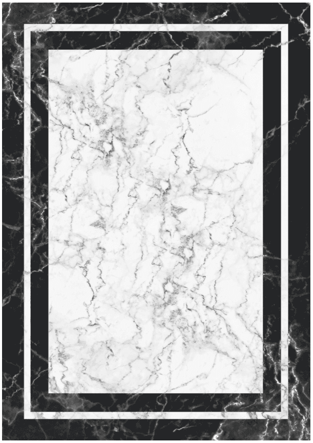 Wilton-Teppich - Amaliada (schwarz/weiß) (Größe: 200 x 280 cm)