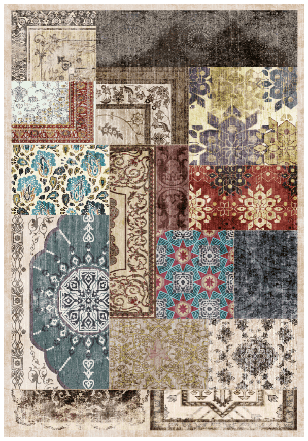 Wilton-Teppich - Linosa (bunt) (Größe: 200 x 280 cm)