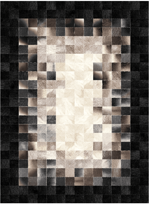 Wilton-Teppich - Livada (schwarz/bunt) (Größe: 200 x 280 cm)