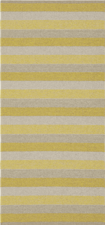 Kunststoffteppiche - Der Horred-Teppich Lovi (gelb) (Größe: 70 x 150 cm)