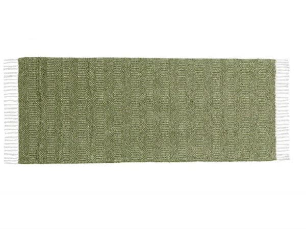 Kunststoffteppiche - Der Horred-Teppich Maja Mix (oliv) (Größe: 70 x 200 cm)