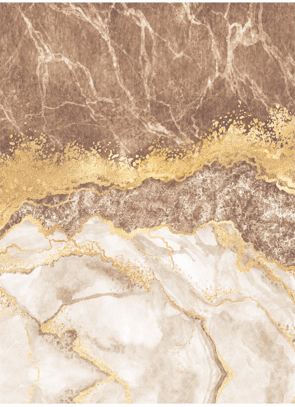Wilton-Teppich - Padova (braun/weiß/gold) (Größe: 200 x 280 cm)