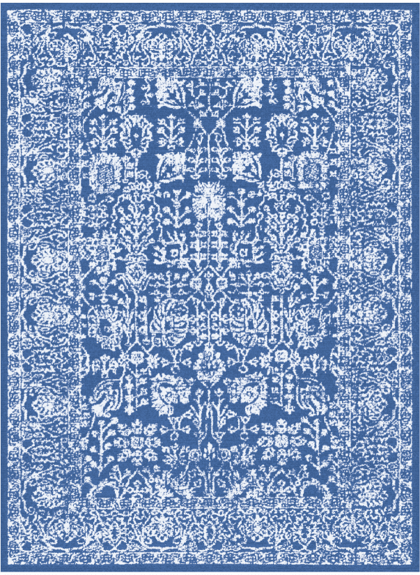 Wilton-Teppich - Menfi (blau) (Größe: 160 x 230 cm)