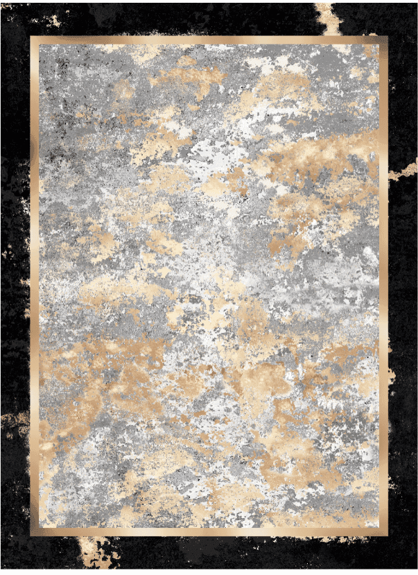 Wilton-Teppich - Peri (schwarz/bunt) (Größe: 200 x 280 cm)